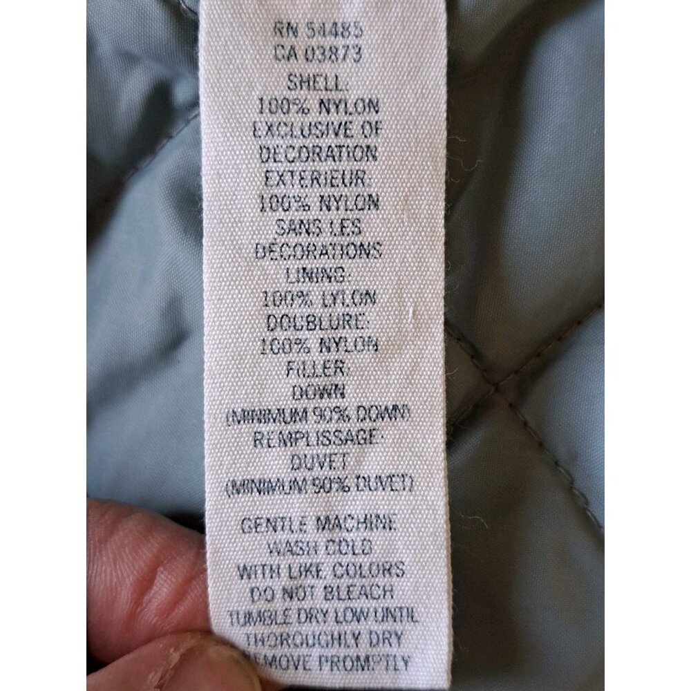 Y2K American Eagle Small Vest Sherpa Lined Collar Puffer Down Filled Brown - Picture 4 of 7